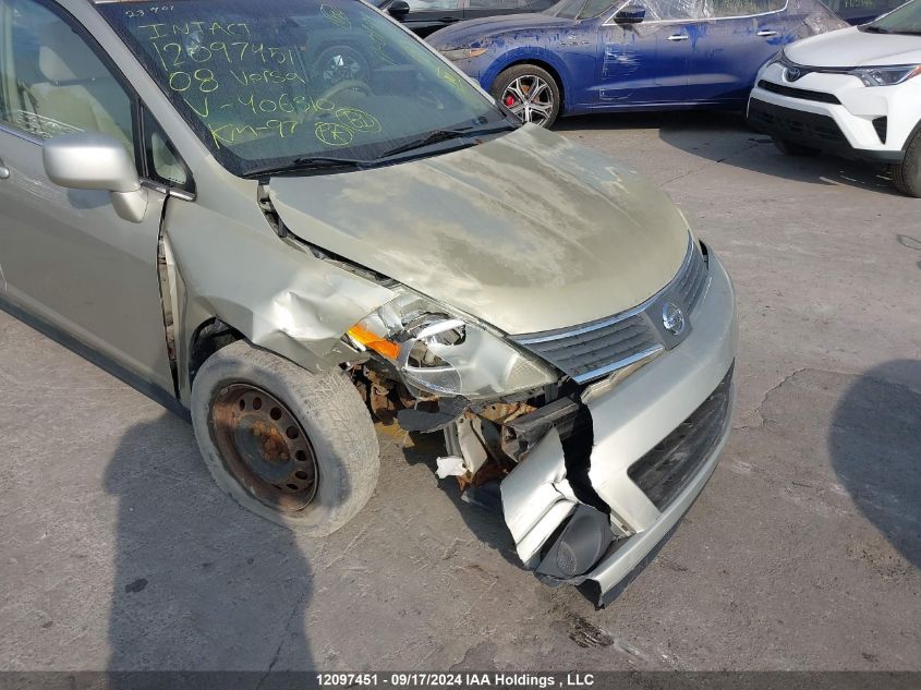 2008 Nissan Versa VIN: 3N1BC11E38L406310 Lot: 12097451