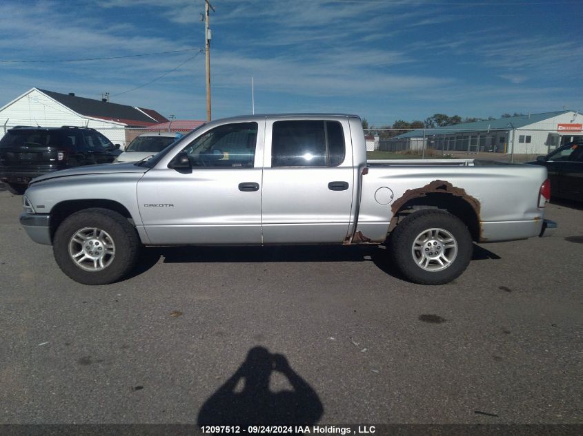 2001 Dodge Dakota Quad VIN: 1B7HL2AX61S334735 Lot: 12097512