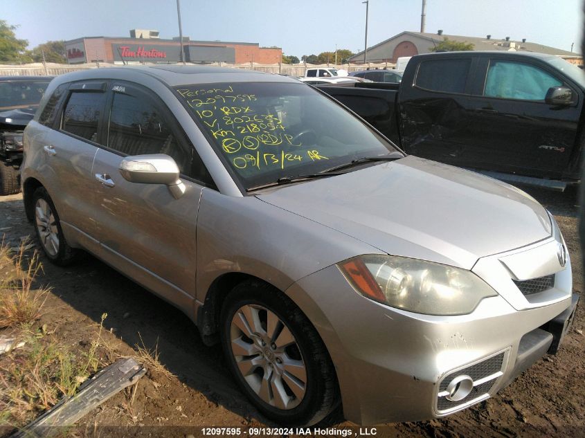 2010 Acura Rdx VIN: 5J8TB1H55AA802635 Lot: 12097595