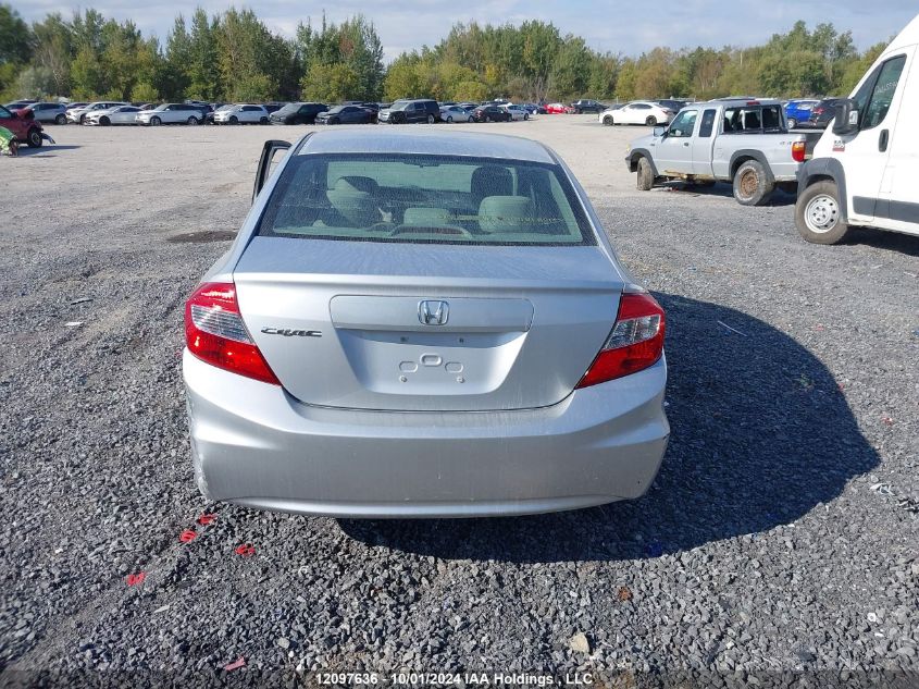 2012 Honda Civic VIN: 2HGFB2F49CH044252 Lot: 12097636