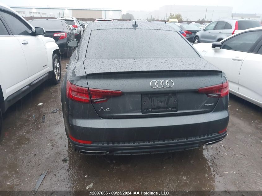 2019 Audi A4 Sedan VIN: WAUFNAF4XKN010310 Lot: 12097655