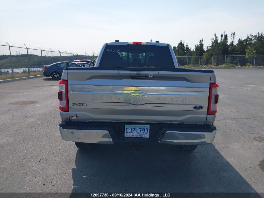 2022 Ford F-150 King Ranch VIN: 1FTFW1E54NFB88917 Lot: 12097736