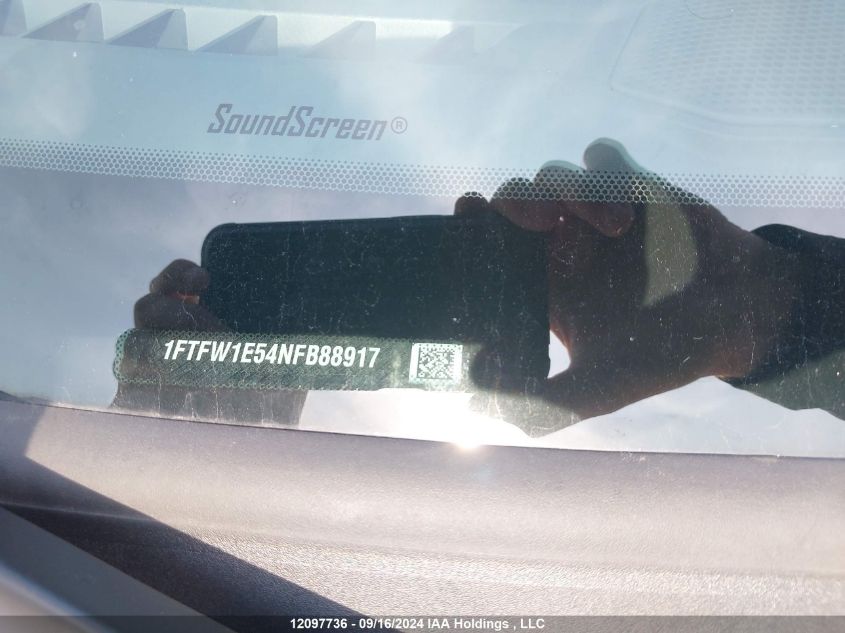 2022 Ford F-150 King Ranch VIN: 1FTFW1E54NFB88917 Lot: 12097736