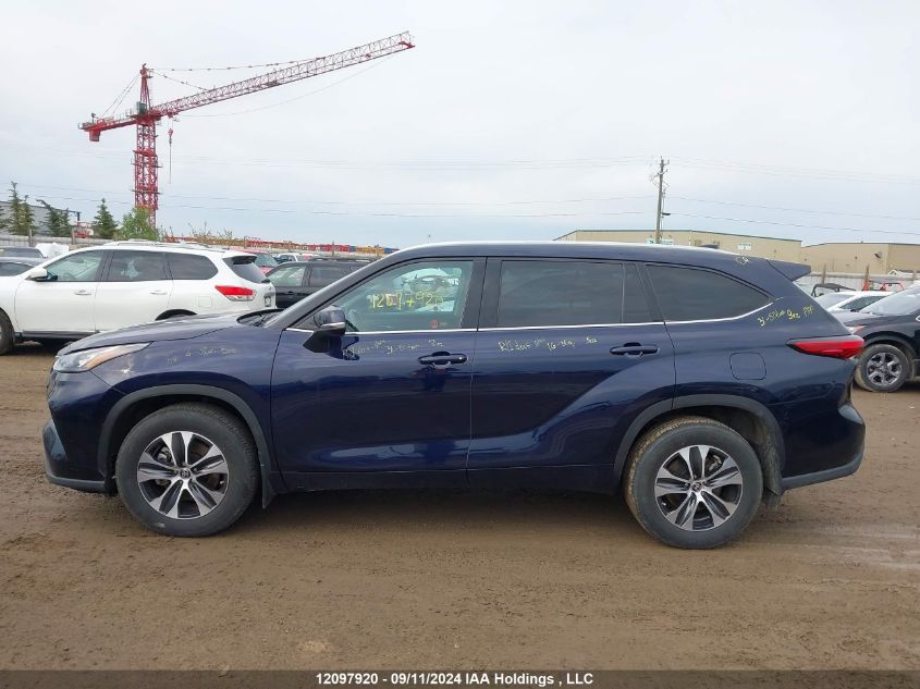 2020 Toyota Highlander Xle VIN: 5TDGZRBH8LS522615 Lot: 12097920