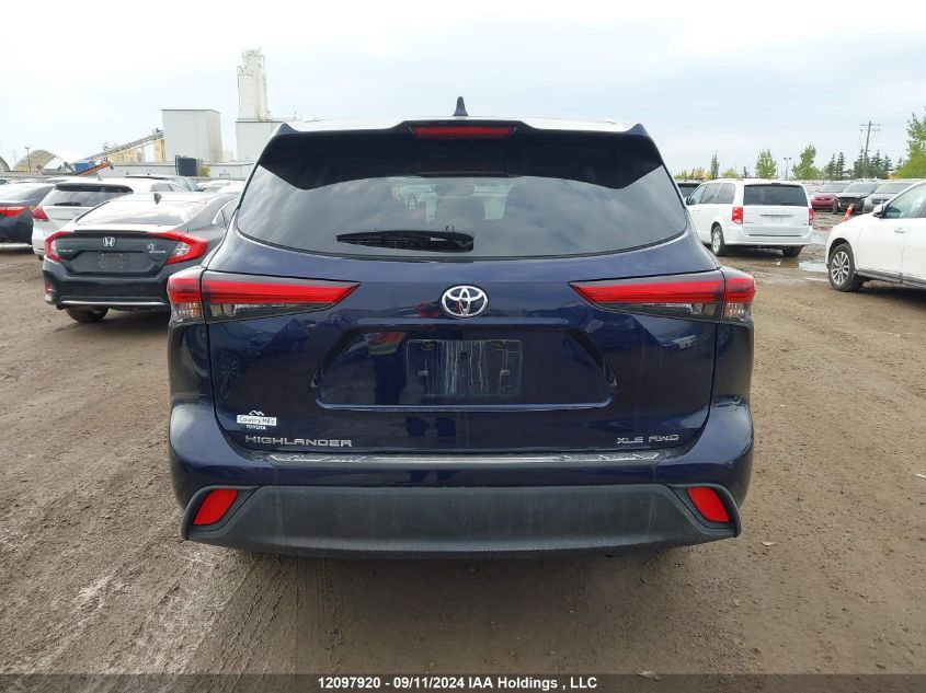 2020 Toyota Highlander Xle VIN: 5TDGZRBH8LS522615 Lot: 12097920