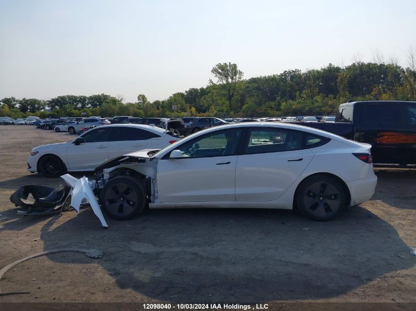 2022 Tesla Model 3 VIN: 5YJ3E1EA3NF158458 Lot: 12098040