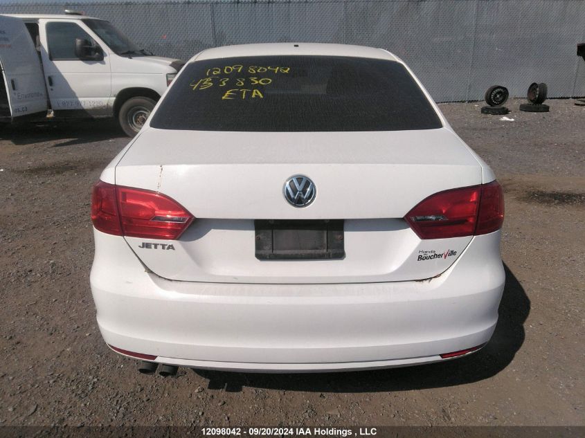 2013 Volkswagen Jetta S VIN: 3VW2K7AJ9DM453830 Lot: 12098042