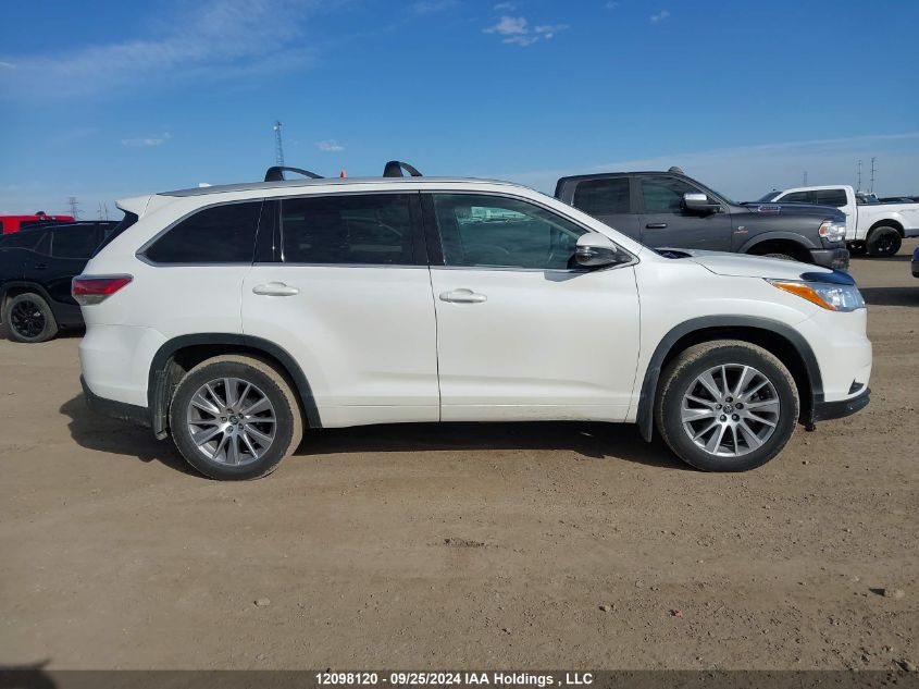 2016 Toyota Highlander Xle VIN: 5TDJKRFH8GS265773 Lot: 12098120