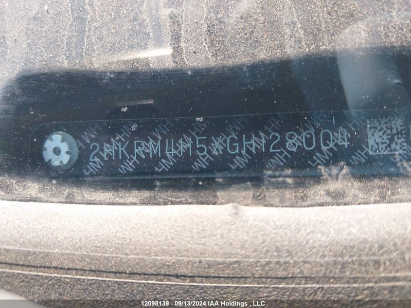 2016 Honda Cr-V VIN: 2HKRM4H5XGH128004 Lot: 12098139