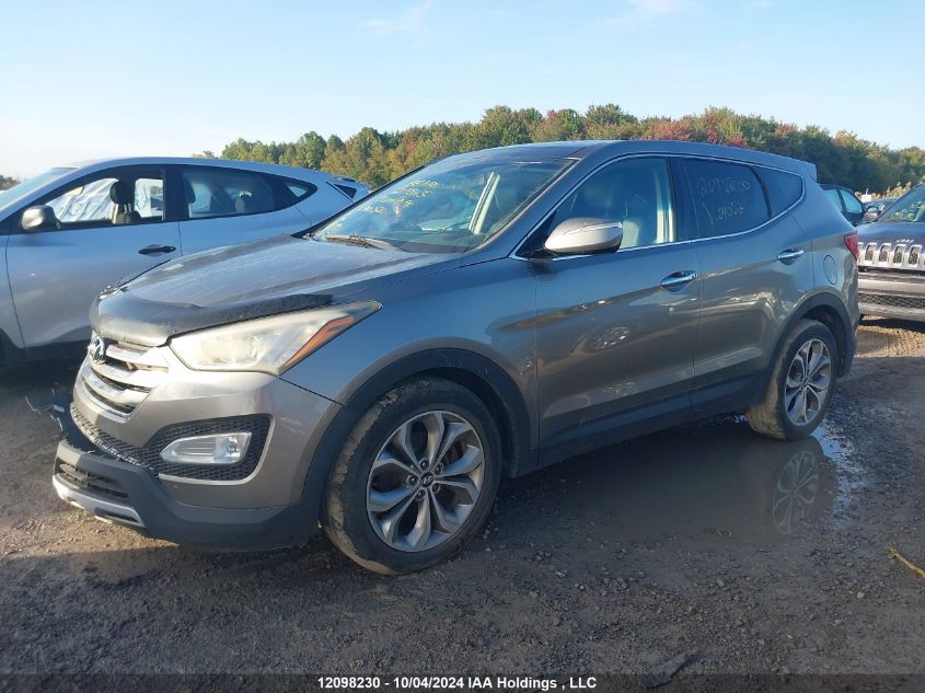 2013 Hyundai Santa Fe VIN: 5XYZUDLA5DG040520 Lot: 12098230