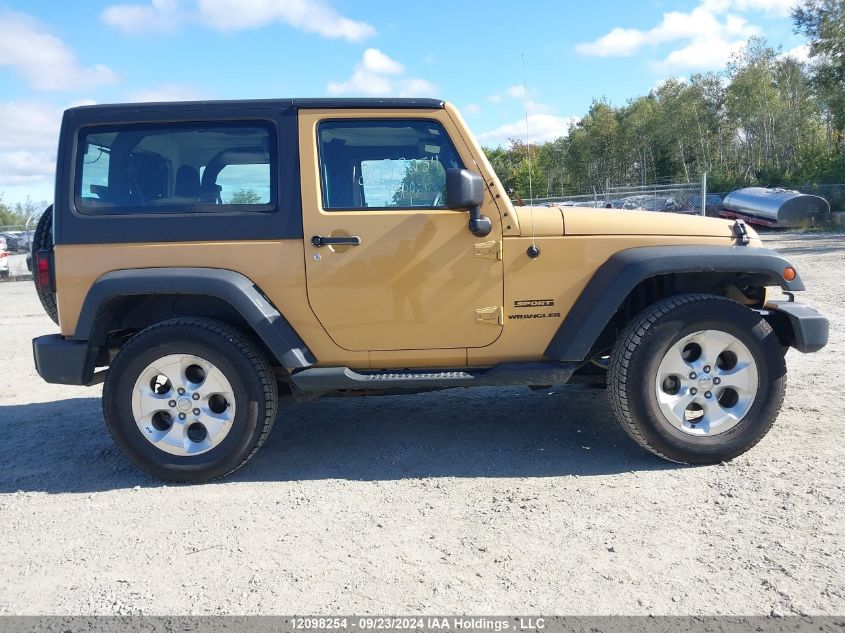 2014 Jeep Wrangler Sport VIN: 1C4AJWAG0EL226979 Lot: 12098254