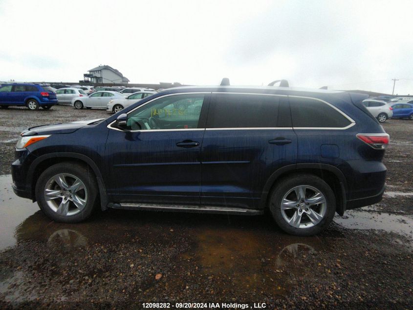 2014 Toyota Highlander Limited/Ltd Platnum VIN: 5TDDKRFH4ES055827 Lot: 12098282