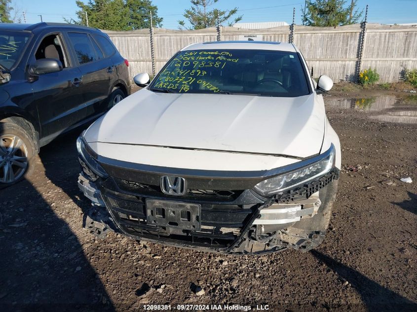 2018 Honda Accord Sedan VIN: 1HGCV1F30JA807721 Lot: 12098381