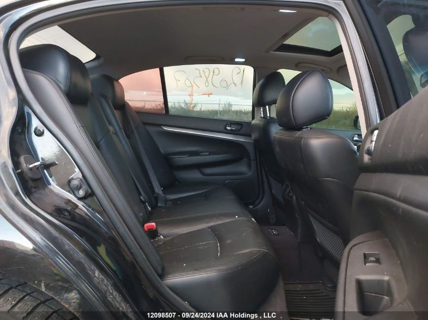 2012 Infiniti G37 VIN: JN1CV6AR7CM671082 Lot: 12098507