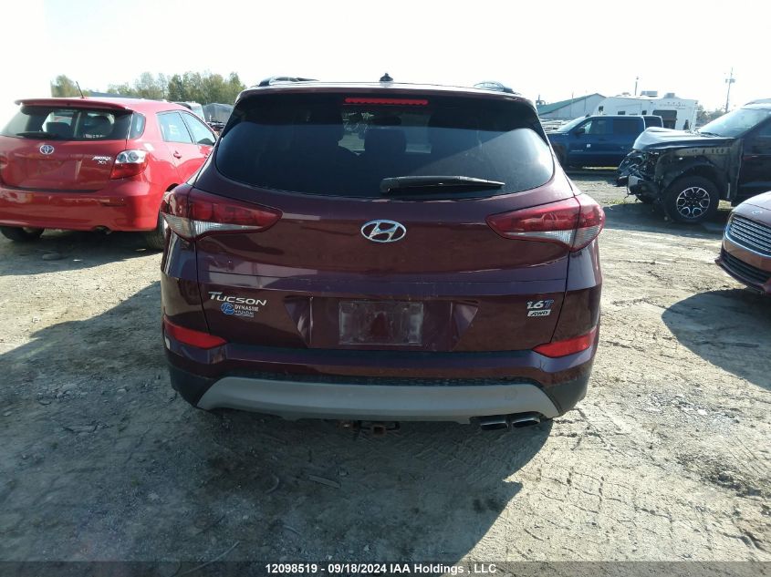 2017 Hyundai Tucson Limited/Sport And Eco/Se VIN: KM8J3CA2XHU517478 Lot: 12098519