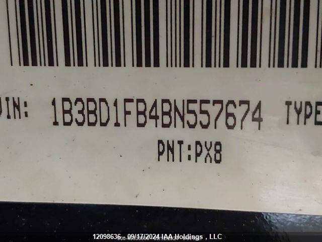 2011 Dodge Avenger Sxt VIN: 1B3BD1FB4BN557674 Lot: 12098636