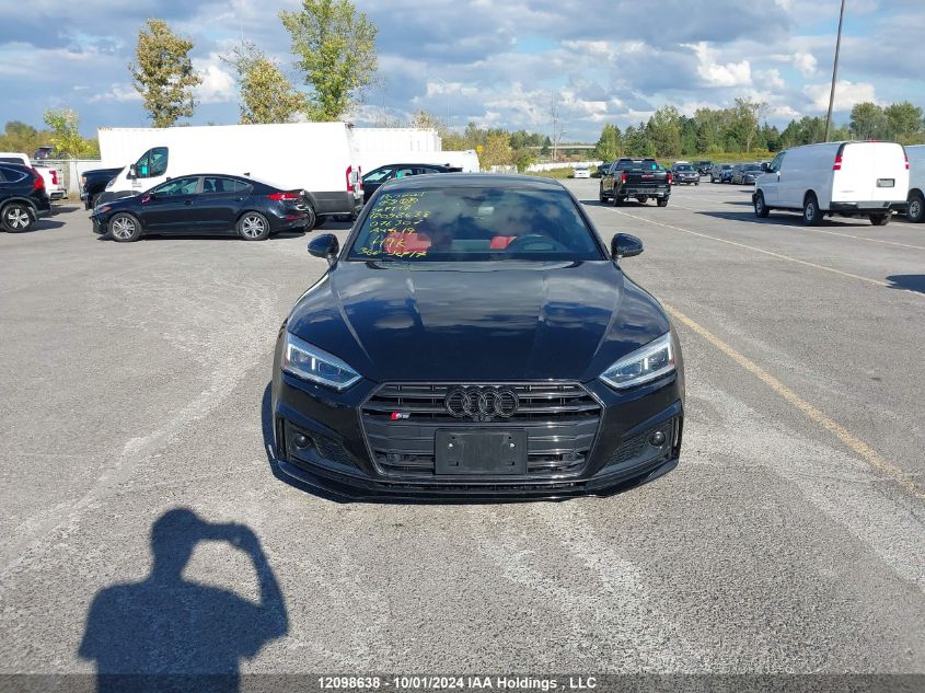 2019 Audi S5 Sportback VIN: WAUC4CF58KA076307 Lot: 12098638