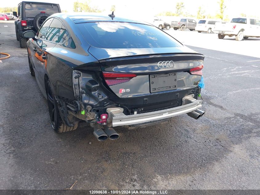 2019 Audi S5 Sportback VIN: WAUC4CF58KA076307 Lot: 12098638