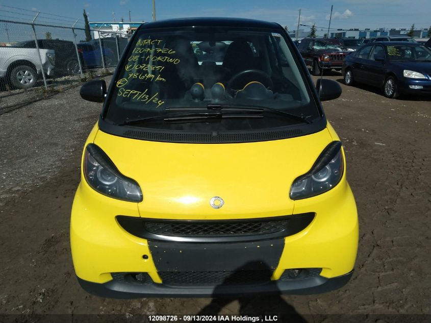 WMEEJ31X98K072851 2008 Smart Fortwo