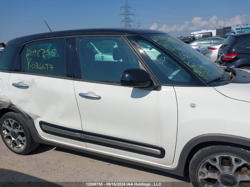 2014 Fiat 500L Trekking VIN: ZFBCFADH7EZ026697 Lot: 12098755