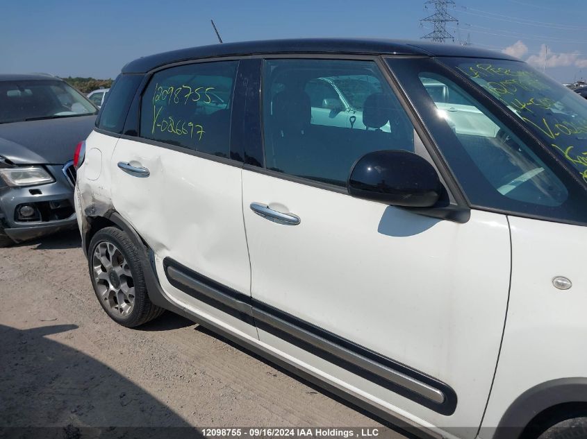 2014 Fiat 500L Trekking VIN: ZFBCFADH7EZ026697 Lot: 12098755