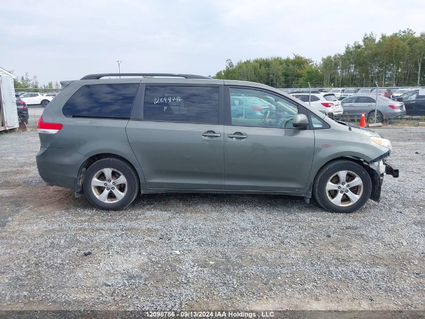 2011 Toyota Sienna Le 8 Passenger VIN: 5TDKK3DCXBS087625 Lot: 12098786