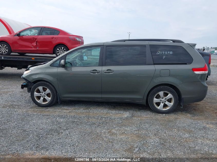 2011 Toyota Sienna Le 8 Passenger VIN: 5TDKK3DCXBS087625 Lot: 12098786