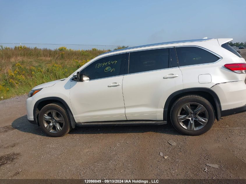 5TDDZRFH0HS468120 2017 Toyota Highlander Limited/Ltd Platinum