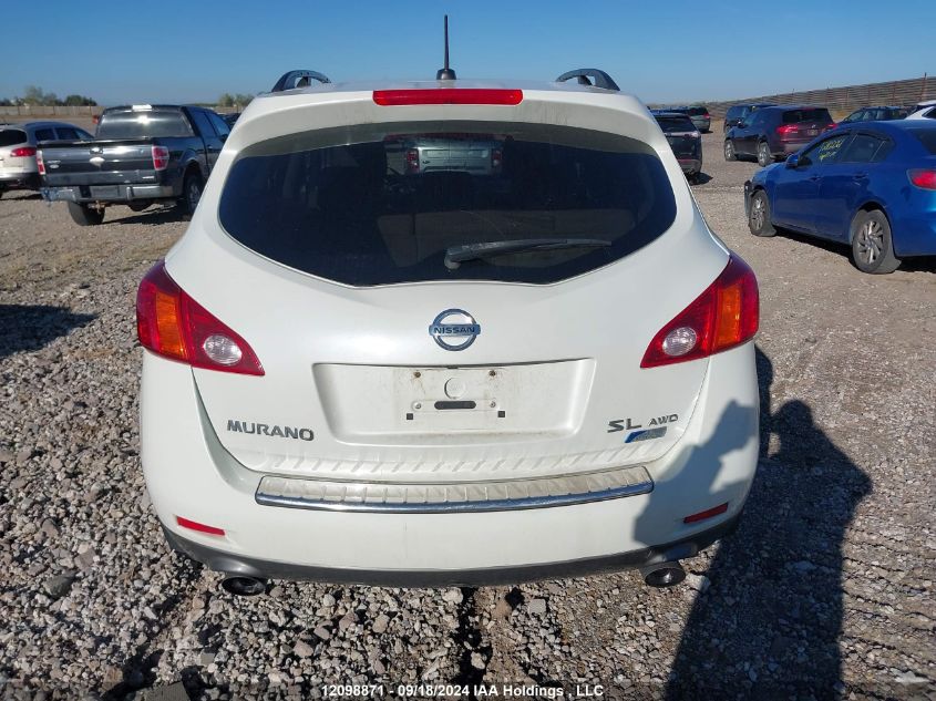 2010 Nissan Murano Sl VIN: JN8AZ1MWXAW101449 Lot: 12098871