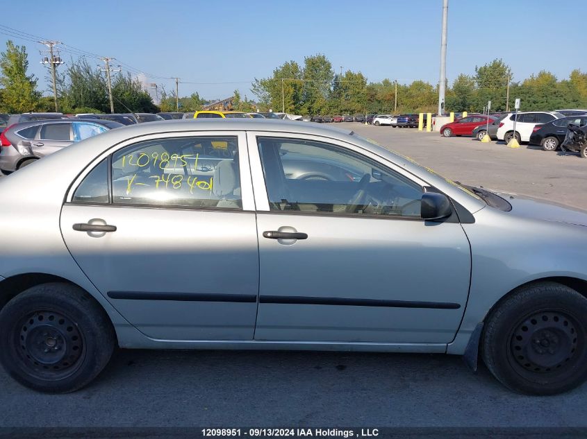 2003 Toyota Corolla Ce/Le/S VIN: 2T1BR32E43C748401 Lot: 12098951