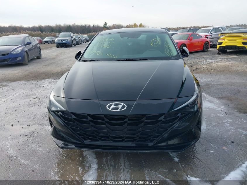 2022 Hyundai Elantra Sel VIN: KMHLM4AG7NU283545 Lot: 12098994