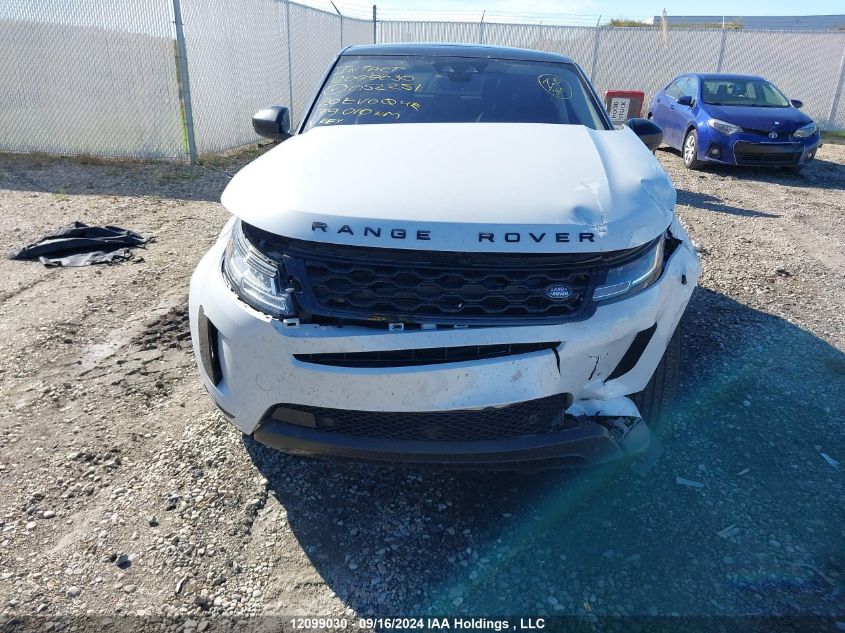 2020 Land Rover Range Rover Evoque VIN: SALZJ2FX4LH052251 Lot: 12099030