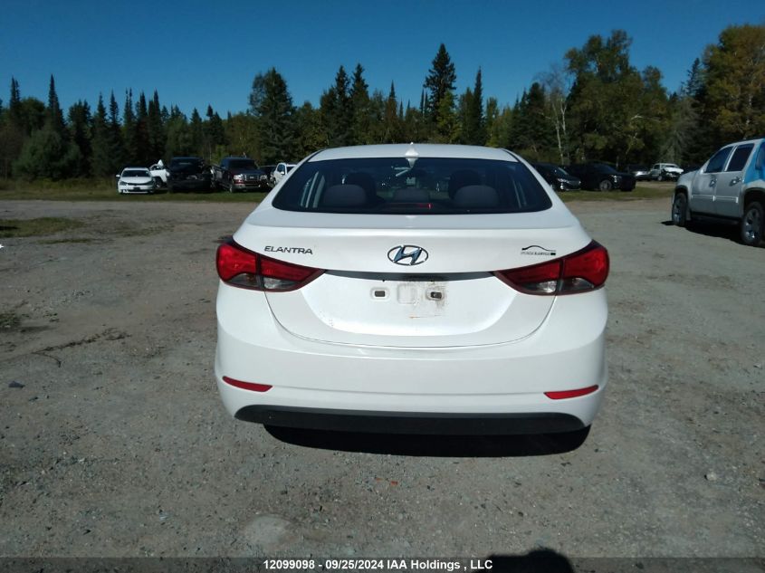 2015 Hyundai Elantra Gl VIN: 5NPDH4AE5FH577632 Lot: 12099098