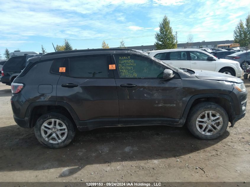 2018 Jeep Compass Sport VIN: 3C4NJDABXJT485889 Lot: 12099153