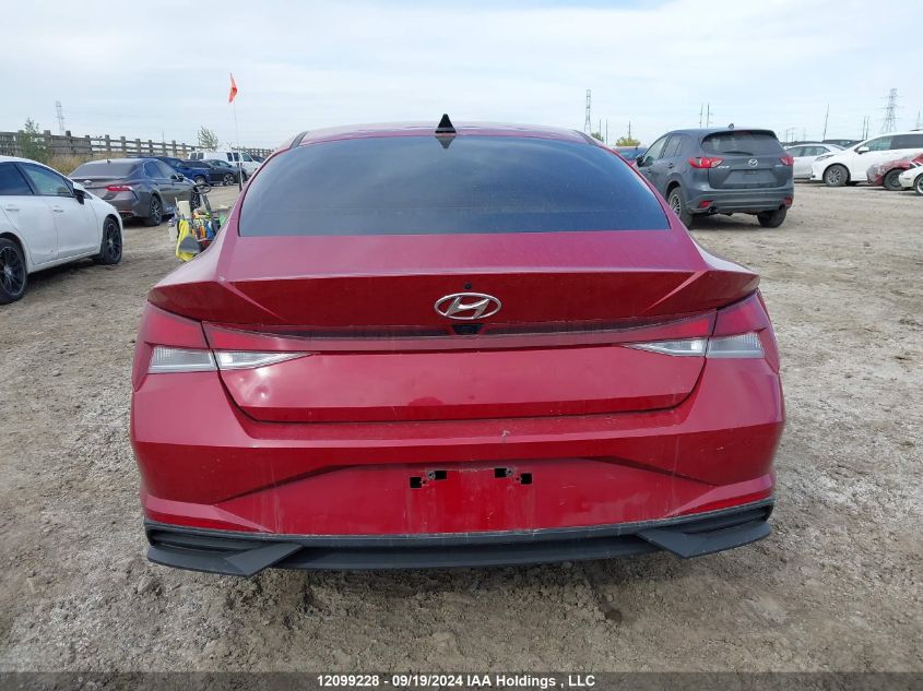 2022 Hyundai Elantra Sel VIN: KMHLM4AG4NU316307 Lot: 12099228