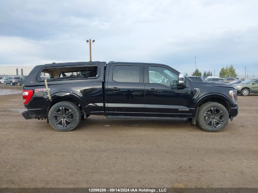 2022 Ford F-150 Lariat VIN: 1FTFW1ED9NFB65415 Lot: 12099288