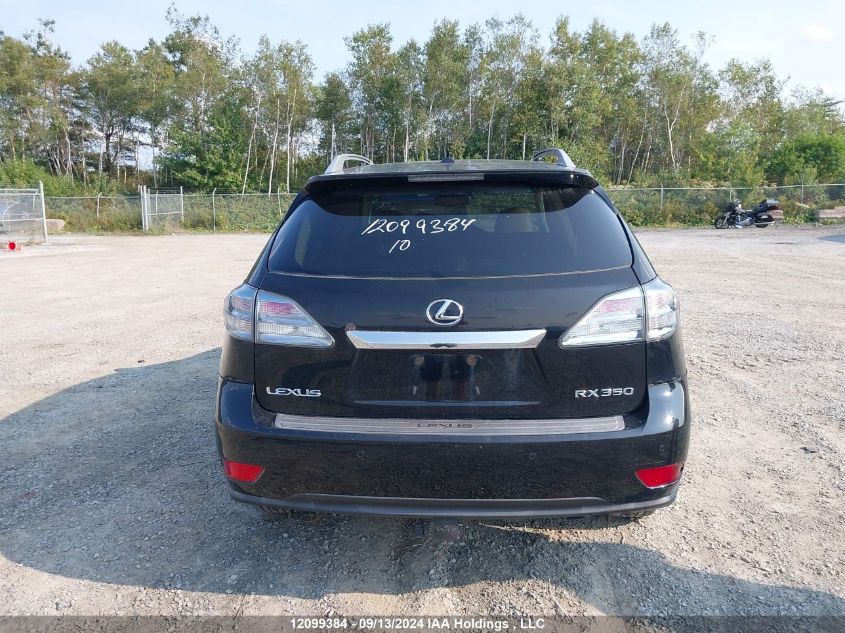 2010 Lexus Rx 350 VIN: 2T2BK1BA4AC006322 Lot: 12099384