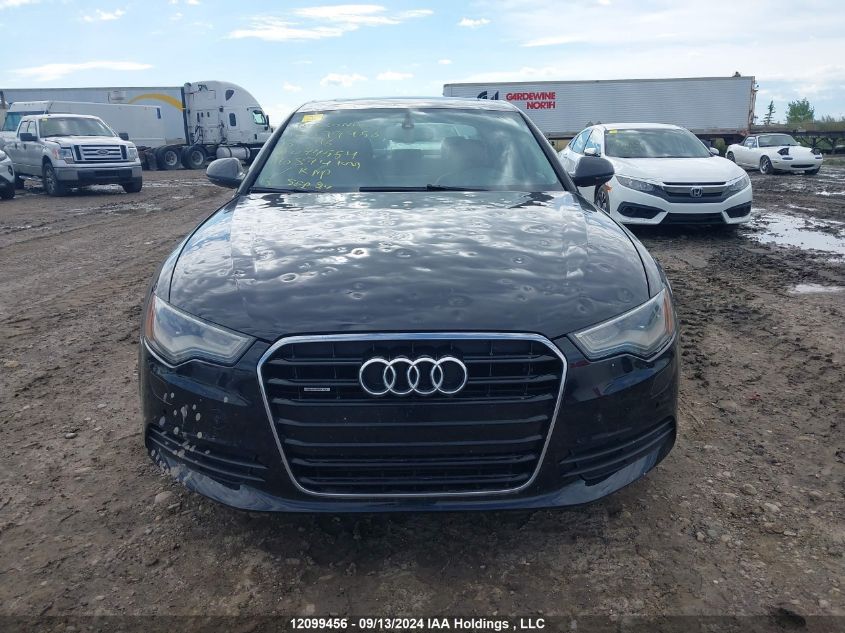 2013 Audi A6 VIN: WAUFFCFC2DN074554 Lot: 12099456