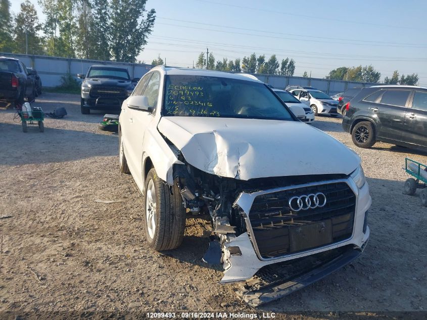 2016 Audi Q3 VIN: WA1JFCFS3GR023415 Lot: 12099493