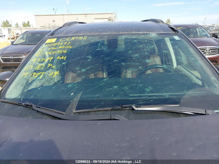 2021 Chrysler Pacifica Touring VIN: 2C4RC1FG1MR564356 Lot: 12099633