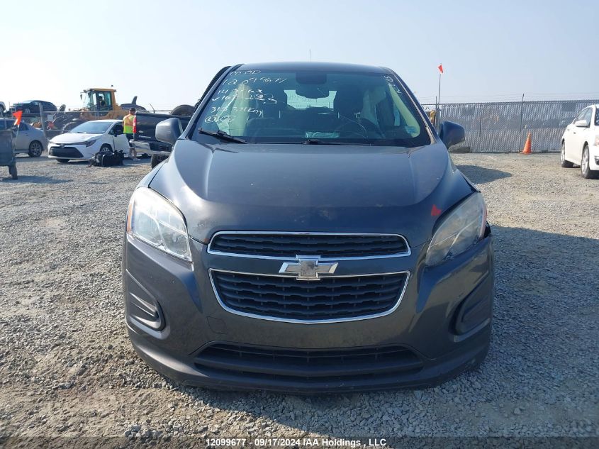 2014 Chevrolet Trax VIN: 3GNCJKEB0EL165323 Lot: 12099677