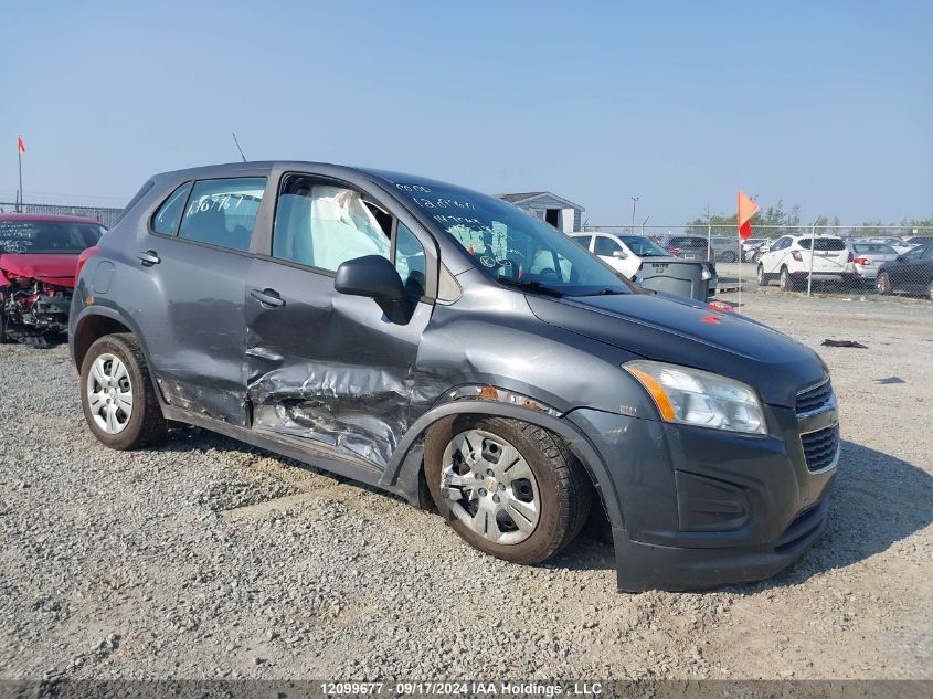 2014 Chevrolet Trax VIN: 3GNCJKEB0EL165323 Lot: 12099677