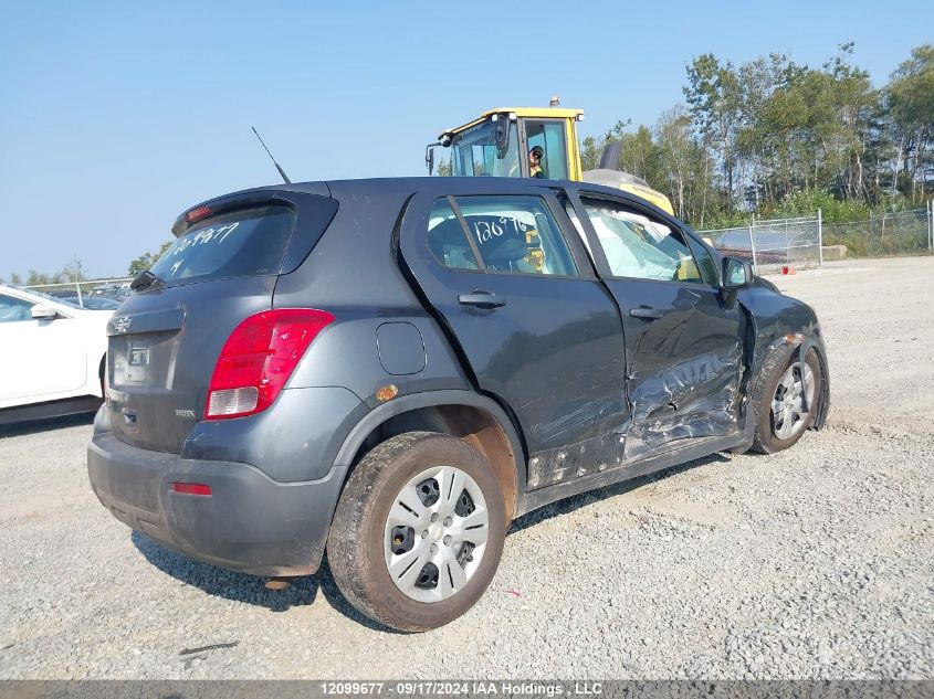 2014 Chevrolet Trax VIN: 3GNCJKEB0EL165323 Lot: 12099677