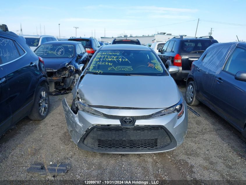 2020 Toyota Corolla Le VIN: 5YFBPRBE6LP006896 Lot: 12099787