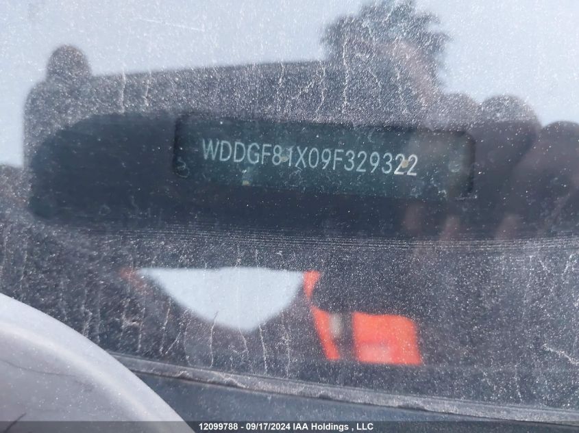 2009 Mercedes-Benz C 300 4Matic VIN: WDDGF81X09F329322 Lot: 12099788