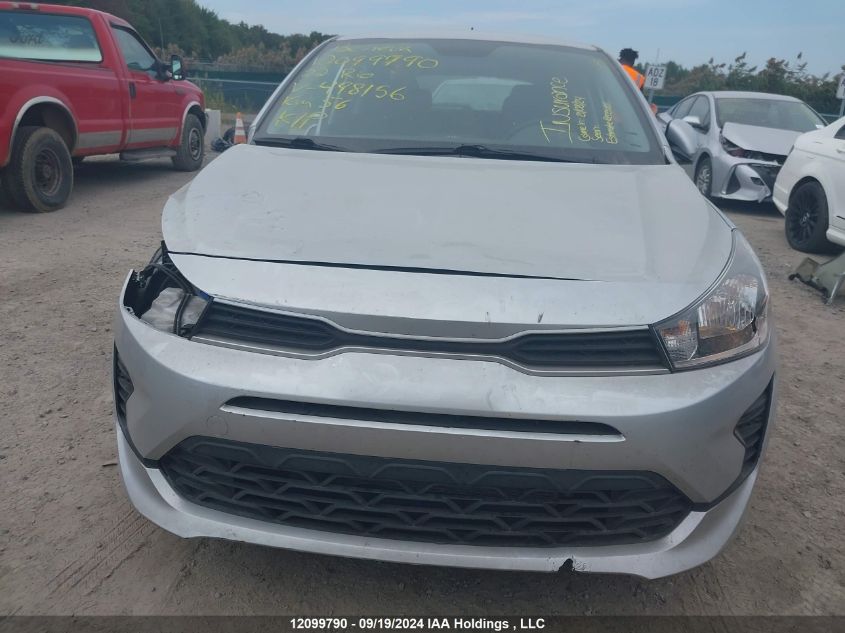 2022 Kia Rio 5-Door VIN: 3KPA25AD3NE498156 Lot: 12099790