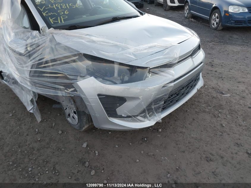 2022 Kia Rio 5-Door VIN: 3KPA25AD3NE498156 Lot: 12099790