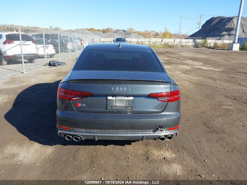 2018 Audi S4 Sedan VIN: WAUB4AF4XJA215245 Lot: 12099801