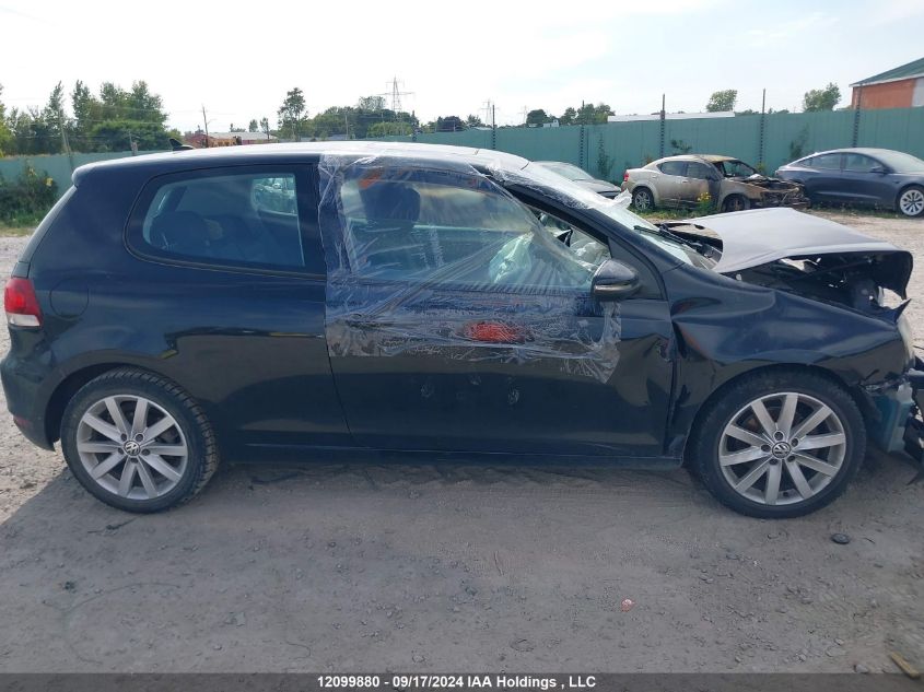 2010 Volkswagen Golf VIN: WVWBA7AJ9AW183712 Lot: 12099880