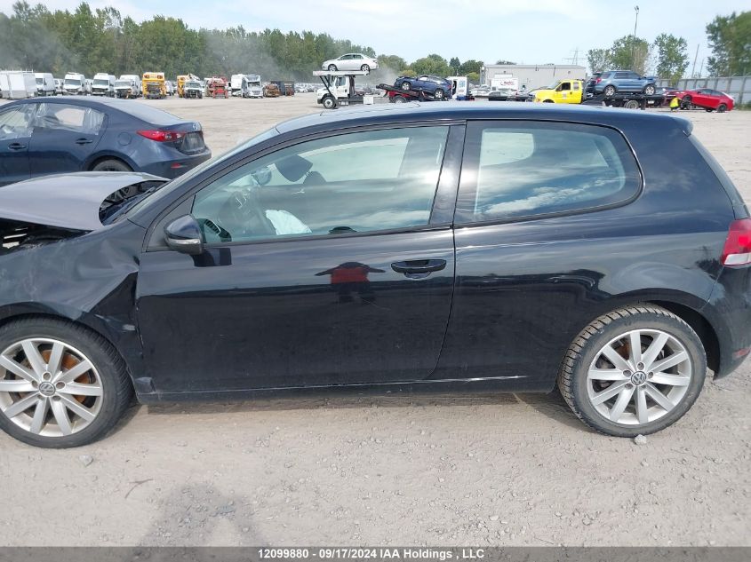 2010 Volkswagen Golf VIN: WVWBA7AJ9AW183712 Lot: 12099880